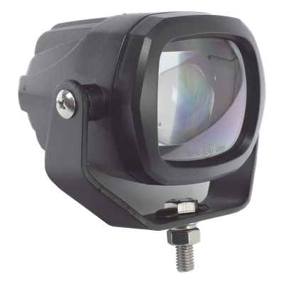ECCO - Señalizador LED para Montacargas / Flecha de Dirección Azul Móvil / 12-80 V CC / Carcasa Aluminio y Policarbonato / Certificaciones CE, R10, UL, RoHS