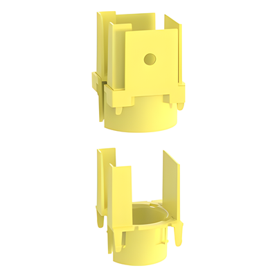 PANDUIT - Tapa de Salida para Tubo Corrugado / 1.5 in (38 mm) / Para Canaleta 2x2 FiberRunner™ / ABS / Color Amarillo
