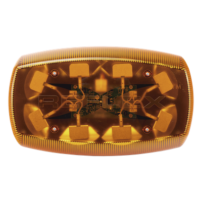 ECCO - Mini Barra de Luces LED / 18 LEDs Ámbar / 18 Patrones de Destello / IP65 / 12-24 VCC / 35 W / -30°C a 50°C