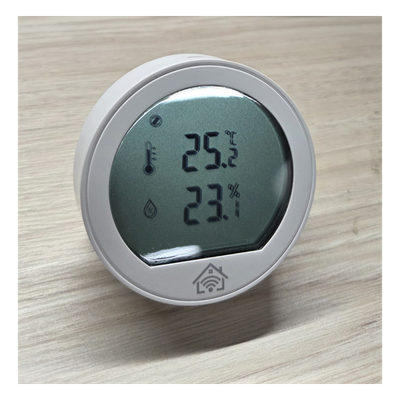 SMARTHOME BY EPCOM - Sensor de temperatura y humedad / Pantalla LCD / ZigBee 2.4 GHz / -20°C a 60°C / 0-100% HR / CR2430