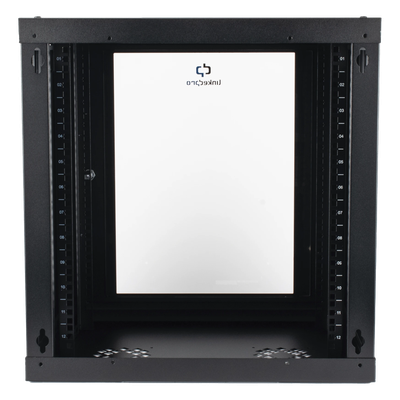 LINKEDPRO - Gabinete de Pared 12U / Profundidad 455 mm (18 in) / Cristal Templado / Acero Reforzado / Carga 80 kg