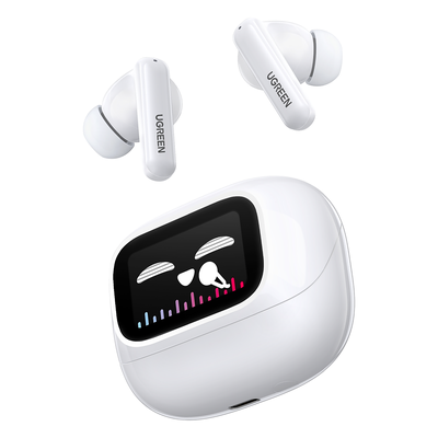 UGREEN - Auriculares True Wireless / Bluetooth 5.4 / Codec LDAC 990 kbps / Autonomía 36 Horas / Cancelación ENC / USB-C / Alcance 10 m (32.8 ft)