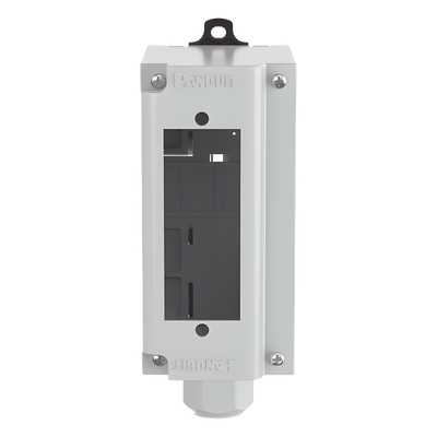 PANDUIT - Panel de Parcheo de Fibra Óptica / Riel DIN 35 mm (1.38 pulgadas) / 1 Placa FAP / Gris / UL94V-0