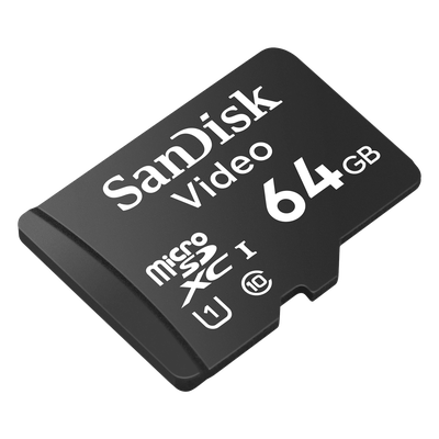 SANDISK - Memoria microSD / 64GB / Alta Resistencia / Videovigilancia / Clase 10 / -25°C a 85°C / 32 TBW