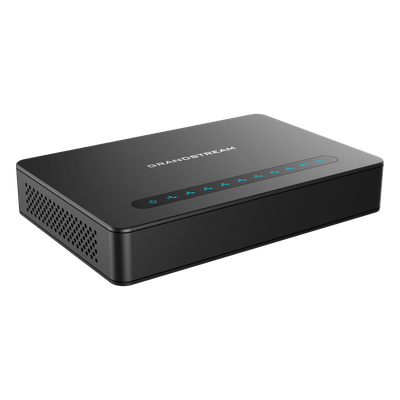 GRANDSTREAM - Gateway VoIP / 8 Puertos FXS / Router NAT Gigabit / 2 Perfiles SIP / Cifrado AES / Fax T.38 / Calidad de Voz HD