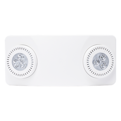SFIRE - Luz de Emergencia LED / 520 Lúmenes / 90 min Autonomía / Cobertura 15.8 m (51.8 ft) / Montaje Pared o Techo / UL 5VA