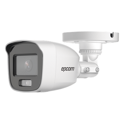 EPCOM PROFESSIONAL - Cámara Bala TurboHD / 3K (2960x1665) / ColorVu 24/7 / Luz Blanca 20 m (65.6 ft) / Audio por Coaxitron / IP66 / 4 Tecnologías / WDR Digital / Metal