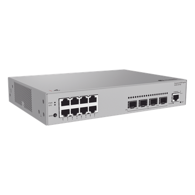 HUAWEI - Switch Capa 2 Administrable / 8 Puertos Gigabit / 4 Puertos SFP / 24 Gbit/s / Gestión en Nube Gratuita