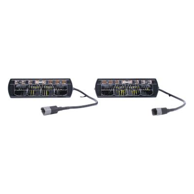 ECCO - Luz LED de Trabajo / 1600-2400 Lúmenes / 12-24 VDC / IP67 / DOT / Arnés 3.05 m (10 ft)