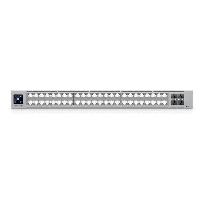 UBIQUITI - Switch PoE Capa 3 / 48 Puertos PoE+++ / 32 × 10 GbE + 16 × 2.5 GbE / 4 × SFP28 25 G / 1080 W / 920 Gbps Switching / 1U Rack