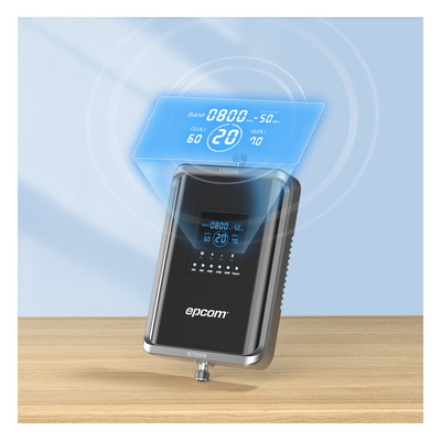EPCOM - Amplificador de Señal Celular / 5G Pentabanda / 1000 m² (10763.9 ft²) / 70 dB Ganancia / VoLTE / Múltiples Operadores