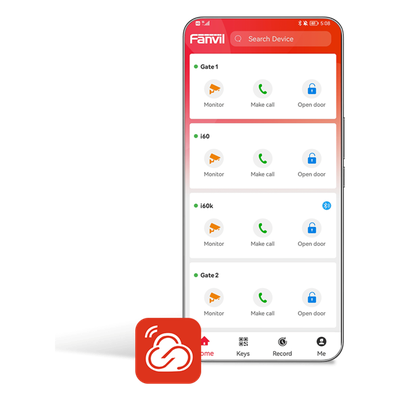 FANVIL - Licencia Permanente / Intercomunicación en la Nube / 5 Usuarios Móviles / Desbloqueo Remoto / Videoportero en Tiempo Real / Notificaciones Inteligentes