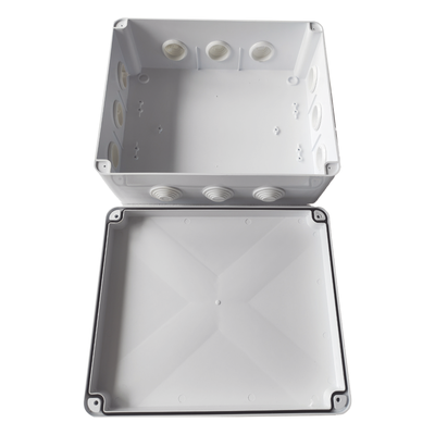 LINKEDPRO - Caja de Derivación Exterior / 300 x 250 x 120 mm / IP65 / IK07 / 12 Entradas / ABS Industrial