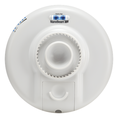 UBIQUITI - NanoBeam airMAX M5 CPE, hasta 150 Mbps, 5 GHz (5150 - 5875 MHz) con antena integrada de 16 dBi