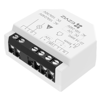 EZVIZ - Relé Inteligente Wi-Fi / 16A 250VAC / Wi-Fi 6 y BLE / Alcance 200 m (656.2 ft) / Control por Voz / Compatible Matter