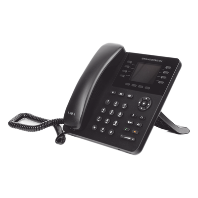 GRANDSTREAM - Teléfono IP Empresarial / 8 Líneas SIP / 4 Cuentas Simultáneas / Gigabit Dual / Bluetooth / PoE / Pantalla LCD 2.8 pulgadas