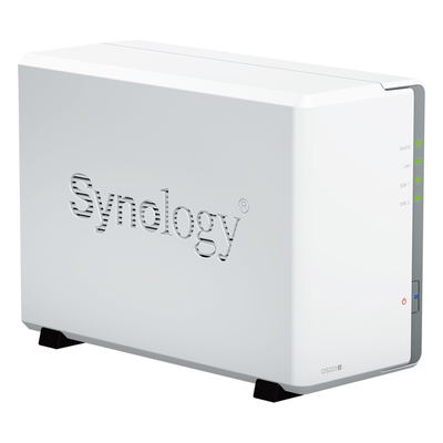 SYNOLOGY - NAS de 2 Bahías / CPU 4 Núcleos 1.7 GHz / 1 GB DDR4 / LAN 1GbE / USB 3.2 Gen 1 / RAID 0, 1, JBOD, SHR