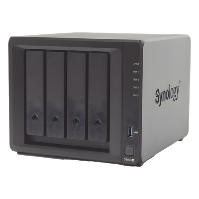 SYNOLOGY - Servidor NAS de 4 Bahías (Expandible a 9 Bahías) / Hasta 162 TB / Servicio Nube Gratis (P2P) / Administración Remota y Respaldo Programado