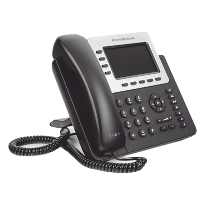 GRANDSTREAM - Teléfono IP Empresarial / 4 Líneas / Pantalla TFT LCD 4.3" / Dual Gigabit Ethernet / PoE / Bluetooth 2.1 / Conferencia 5 Vías / 160 BLF con Expansión