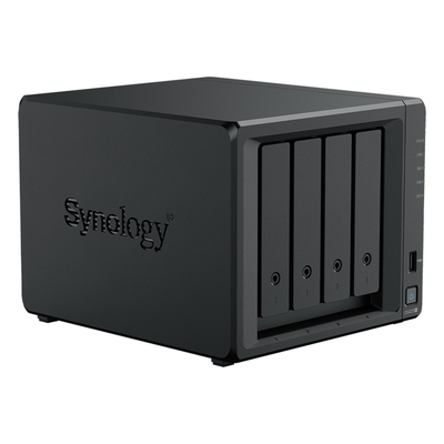 SYNOLOGY - NAS 4 Bahías / Intel Celeron J4125 2.7 GHz / 2 GB DDR4 Expandible / 2.5GbE + 1GbE / 2 Ranuras M.2 NVMe / Hasta 80 TB