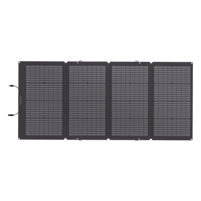 ECOFLOW - Módulo Solar Bifacial, Portátil y Flexible de 220W Recomendado para Estaciones Portátiles EFD330, EFD350 ó EFD500 / Ajuste de Ángulo / Carga Eficiente / Incluye Cable XT60 a MC4