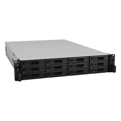SYNOLOGY - Servidor NAS Rack / 12 Bahías / Expandible a 36 / Intel Xeon D-1531 6 Núcleos / 8 GB DDR4 ECC / Fuente Redundante / Virtualización Certificada