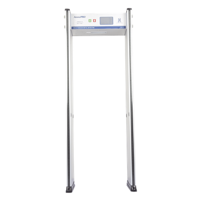 ACCESSPRO - Detector de Metales de 33 zonas/ Uso en Interior/Programación por Touch Screen / Contador de Personas