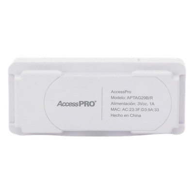 ACCESSPRO - Etiqueta de Tinta Electrónica / ESL / 2.9 Pulgadas / Uso en Estantes / Bluetooth