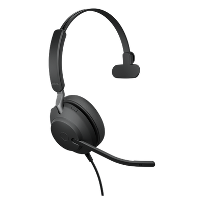 JABRA - Jabra Evolve 20 Mono con conexión USB, micrófono con cancelación de ruido de última generación, configuración Plug and Play, Certificación Microsoft Teams (4993-823-109)