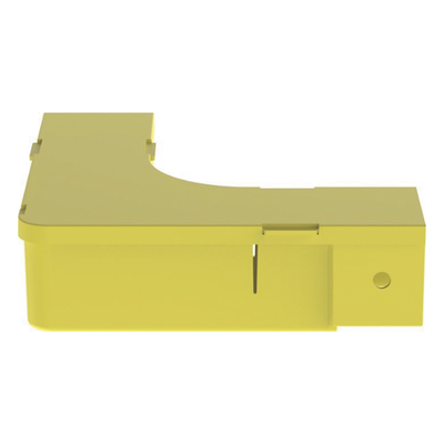 PANDUIT - Accesorio de Ángulo Recto Horizontal / 90° / Para Canaleta 2x2 / Radio de Curvatura 50.8 mm / ABS 94V-0 / Color Amarillo