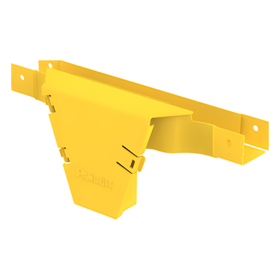PANDUIT - Accesorio en T / Conexión Horizontal a Bajada Vertical 90° / Canaleta 2x2 / Radio de Curvatura 50.8 mm (2 in) / Color Amarillo