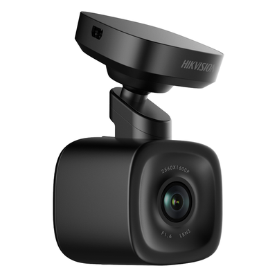 HIKVISION - Cámara Dash Cam para Vehículos / 4 Megapixel 1600p / Gran Angular 130° / Wi-Fi / GPS / G-Sensor / Micro SD 128 GB