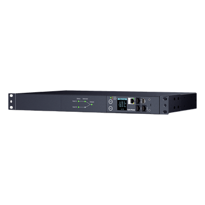 CYBERPOWER - PDU ATS Monitoreable / 10 Salidas NEMA 5-15R / 2 Entradas 120 Vca NEMA 5-15P / 1UR Horizontal 19 in / Transferencia 8-12 ms