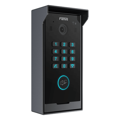 FANVIL - Videoportero IP SIP / Cámara HD 2 MP / IR Nocturno / IP65 e IK07 / Teclado Numérico / BLE y Tarjeta IC / 10,000 Tarjetas / SIP 2.0 y ONVIF