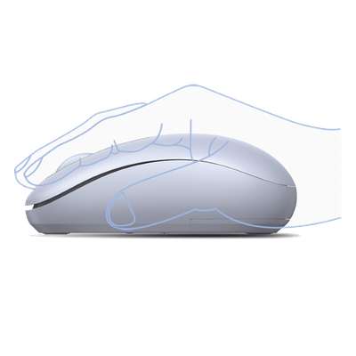 UGREEN - Mouse Inalámbrico / 2.4 GHz / 800-2400 DPI / Alcance 10 m (32.8 ft) / 3 Botones Silenciosos / Ergonómico / Dusty Blue