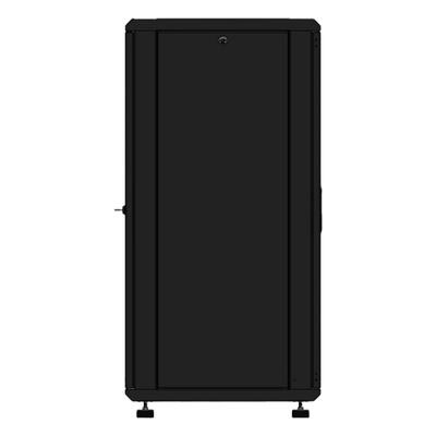 LINKEDPRO - Gabinete Rack de Piso / 24 Unidades / Puerta de Cristal / Carga 750 kg (1653.5 lb) / Profundidad 46 cm / Ventilación 120 mm