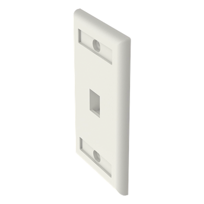 PANDUIT - Placa de Pared Vertical / 1 Puerto Keystone / 69.8 x 114.3 mm / Blanco Mate