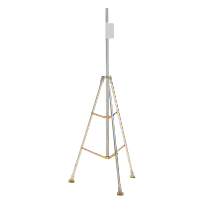 LINKEDPRO BY EPCOM - Kit de Montaje Trípode con Mástil / Acero Galvanizado / Altura Total 4.52 m (14.8 ft) / Capacidad 6 kg / Antenas Plato < 25 cm
