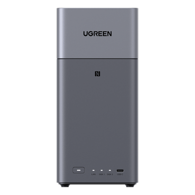 UGREEN - NAS de 2 Bahías / Procesador RK3576 / 4 GB DDR5 / HDMI 4K / USB-C 3.2 Gen 1 / Gigabit Ethernet / RAID 0/1-JBOD