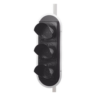 ACCESSPRO - Semáforo LED / Tricolor Rojo-Verde-Amarillo / 200 mm / 110 VCA / 30° Ángulo de Visión / IP Sellado