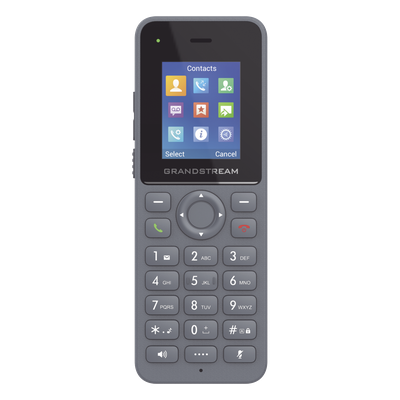 GRANDSTREAM - Teléfono IP Inalámbrico DECT / Alcance 400 m (1312.3 ft) Exteriores / 20 Cuentas SIP / Audio Full HD / Pantalla Color 1.8 pulgadas / 50 Horas Conversación