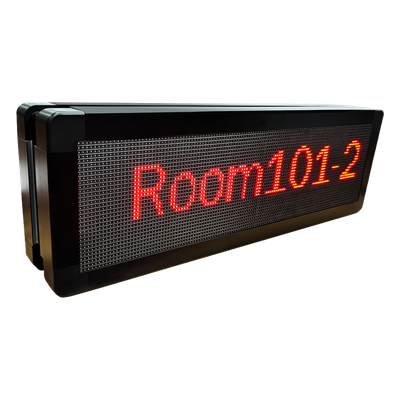 FANVIL - Pantalla LED de Pasillo / Doble Cara / Matriz 128×32 / Indicadores RGB / PoE / SIP / Montaje en Pared