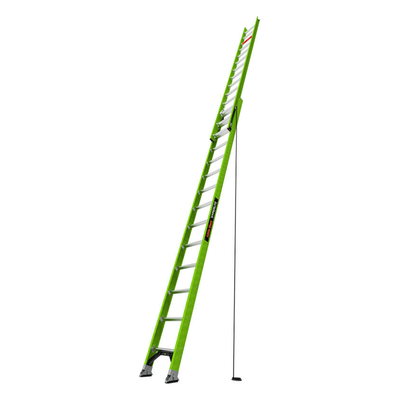 LITTLE GIANT LADDER SYSTEMS - Escalera de Extensión / Aluminio + Fibra de Vidrio / 8.5 m (27.9 ft) / Capacidad 136 kg / Peso 24.31 kg / Escalones Antifatiga / Sistema de Polea Reducido