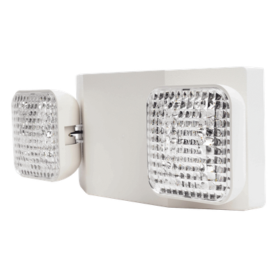 SFIRE - Luz LED de Emergencia / Doble LED 1W / 150 Lúmenes / Voltaje Universal 127-277 VAC / Autonomía 90 min / UL 5VA