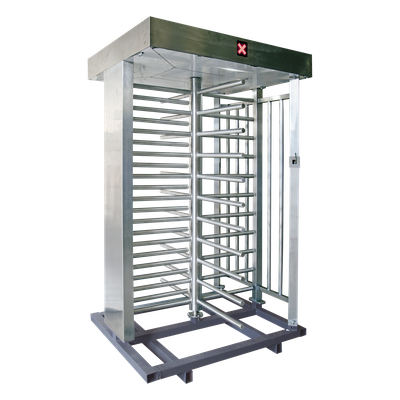 ACCESSPRO - Torniquete de Cuerpo Completo / 4 Ejes de Seguridad / Acero Inoxidable 304 / Interior/Exterior / 25 Personas/min / Bidireccional / 110 VCA