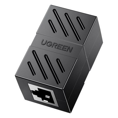 UGREEN - Acoplador RJ45 a RJ45 / 10 Gbps / 600 MHz / Cat7-Cat5e / Blindaje Metálico / 100 m (328 ft)