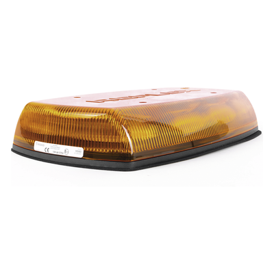 ECCO - Mini Barra de Luces LED / 18 LEDs Ámbar / 18 Patrones de Destello / IP65 / 12-24 VCC / 35 W / -30°C a 50°C