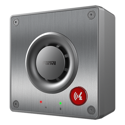 FANVIL - Intercom IP para Exterior / Cámara 4 Megapixel (1080p) / HDR e Iluminación IR / Altavoz 5W y Doble Micrófono con Reducción de Ruido / Panel Acero Inoxidable y Cuerpo Aluminio / IP66 e IK10 / PoE+ / 2 Líneas SIP