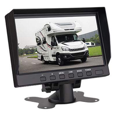 EPCOM - Sistema de Cámara de Reversa Alámbrico / Monitor LCD 7 Pulgadas Full HD / Cámara IR CMOS 18 LEDs / Ángulo de Visión 120° / IP69K / 12/24 VCC / Cable 20 m (65.6 ft)
