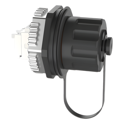 PANDUIT - Conector Industrial RJ45 / Categoría 6A / IP67 / 8 Posiciones / Tapa Protectora / 50 μin Oro / 24 AWG